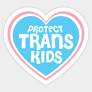 Protect Trans Kids - Heart Blue Pride Sticker